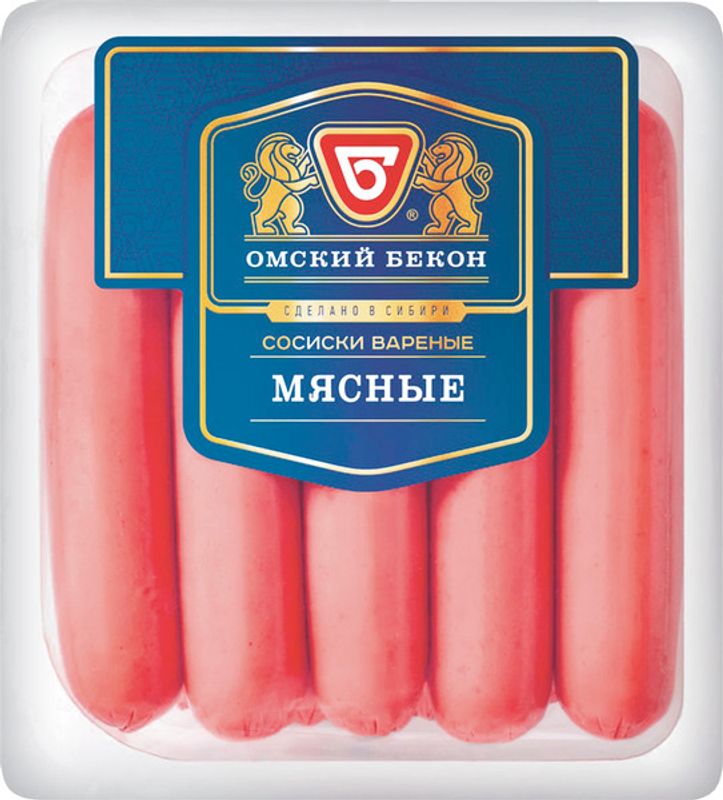 

Сосиски Омский бекон мясные 470 г
