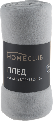 

Плед HOMECLUB Нега 100х140см, в ассортименте, Арт. GBKW1317-15A/GBK1315-16A