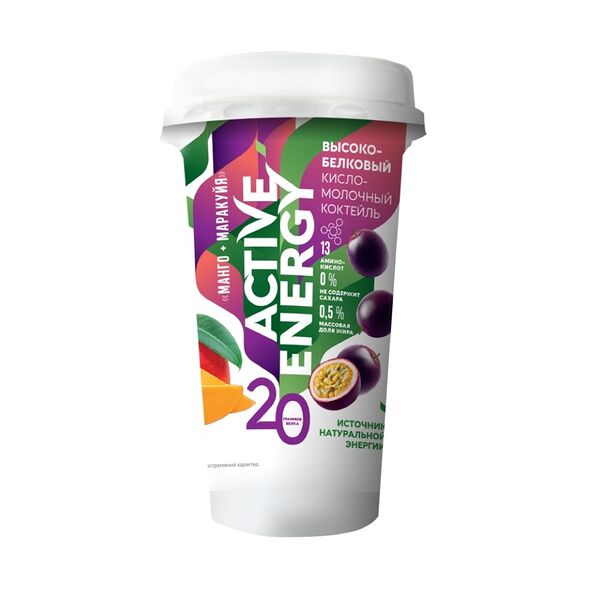 Коктейль высокобелковый кисломолочный Active Energy 