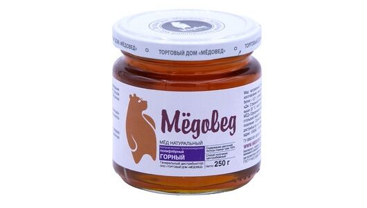 Мед ТД Медовед Горный натуральный 250 г