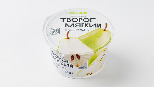 Творог мягкий с грушей однородный 4,2%