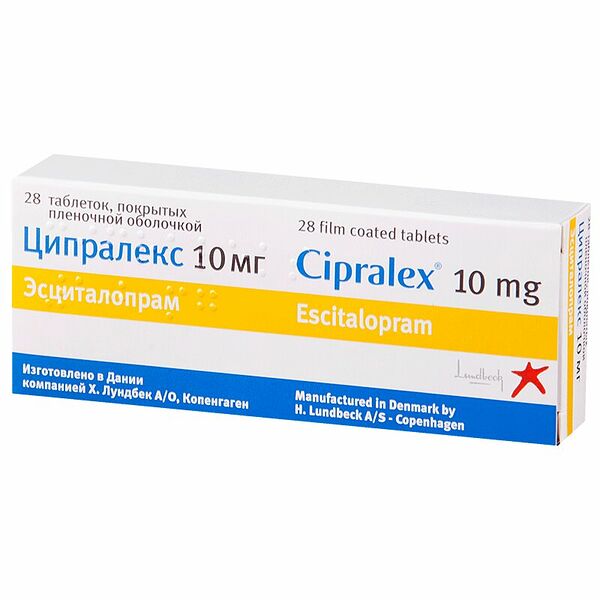 Ципралекс таблетки 10 мг 28 шт
