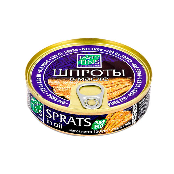 Шпроты в масле Tasty Tins 160г ключ
