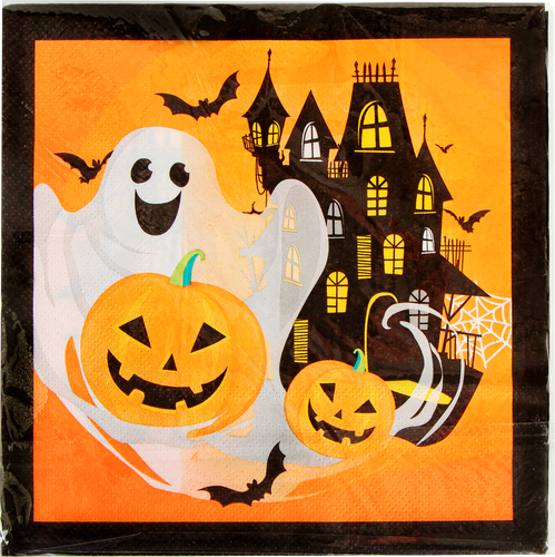 

Салфетки бумажные Fiolento Хэллоуин, 2х-слойные, 16.5 см, 12 шт.