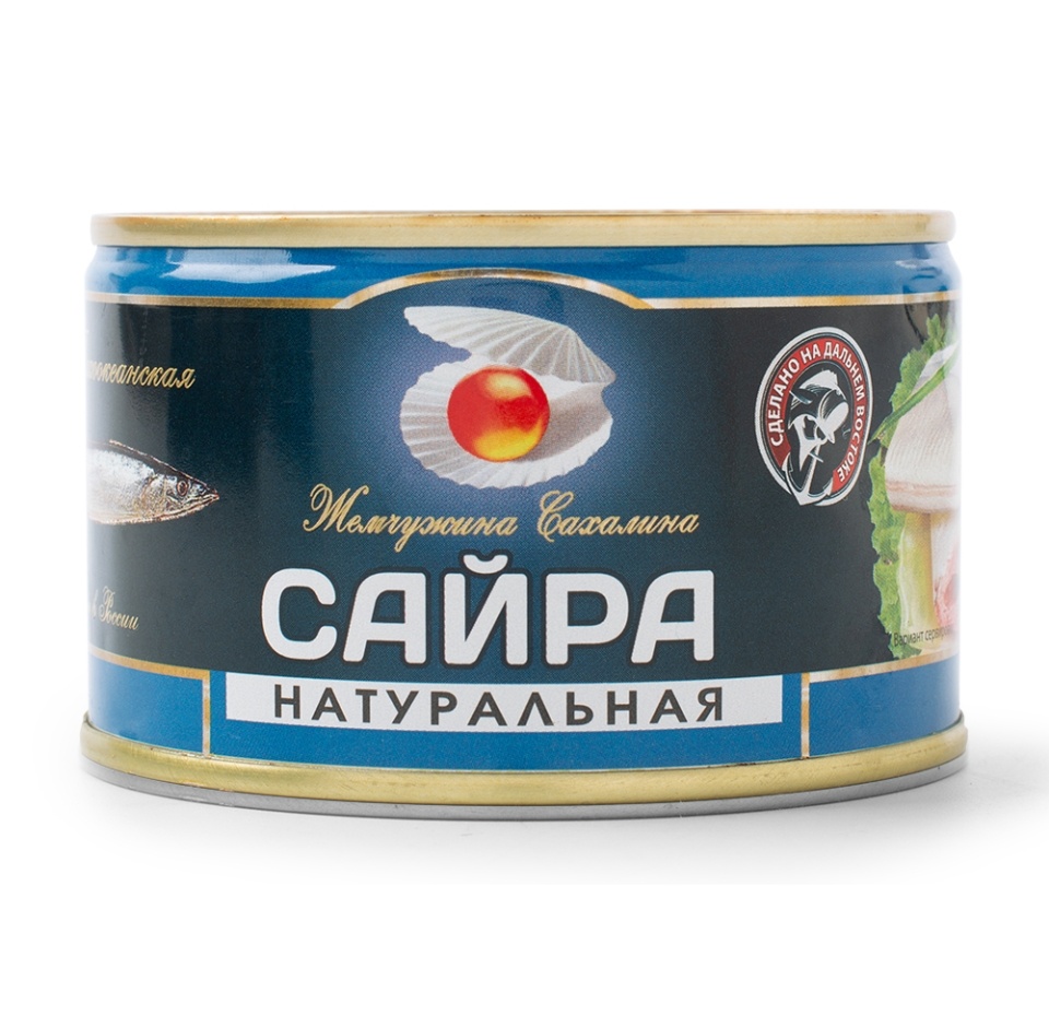 

Сайра тихоокеанская Жемчужина Сахалина натуральная кусочки 227 г
