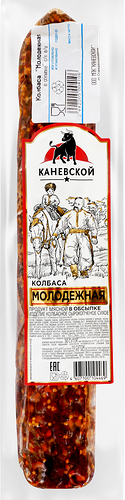 Колбаса МК КАНЕВСКОЙ Молодежная в обсыпке с/к сухая в/у вес до 600г
