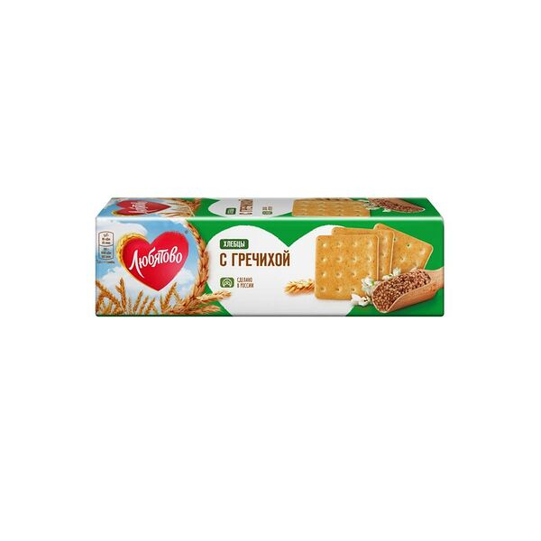 Хлебцы Любятово с гречихой Янтарь 185г