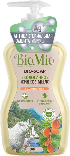 

Жидкое мыло BioMio Bio-Soap Абрикос экологичное 300 мл