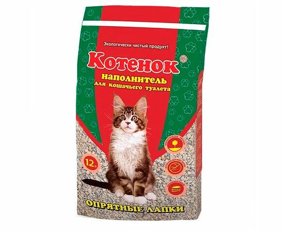 Наполнитель для кошек для кошей Котенок Опрятные лапки впитывающий 12л
