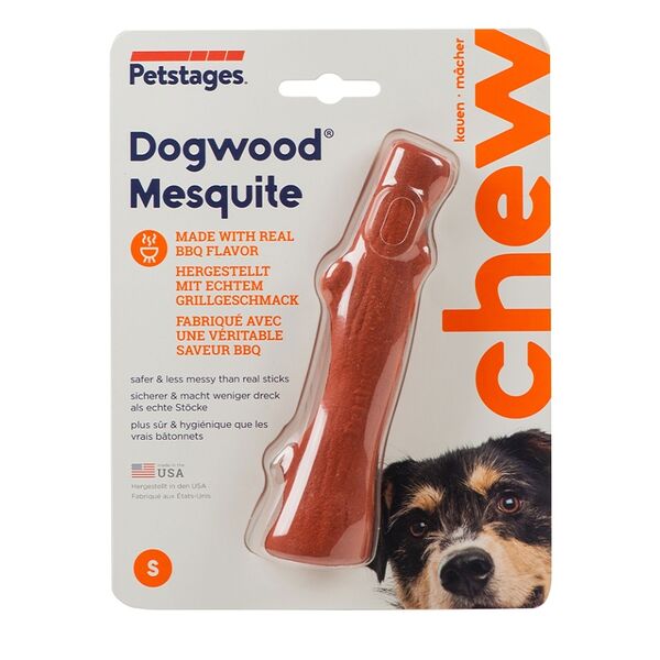 Игрушка для собак Petstages Mesquite Dogwood с ароматом барбекю, 16 см