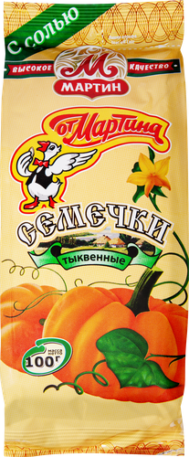 

Семечки тыквенные От Мартина соленые неочищенные 100 г