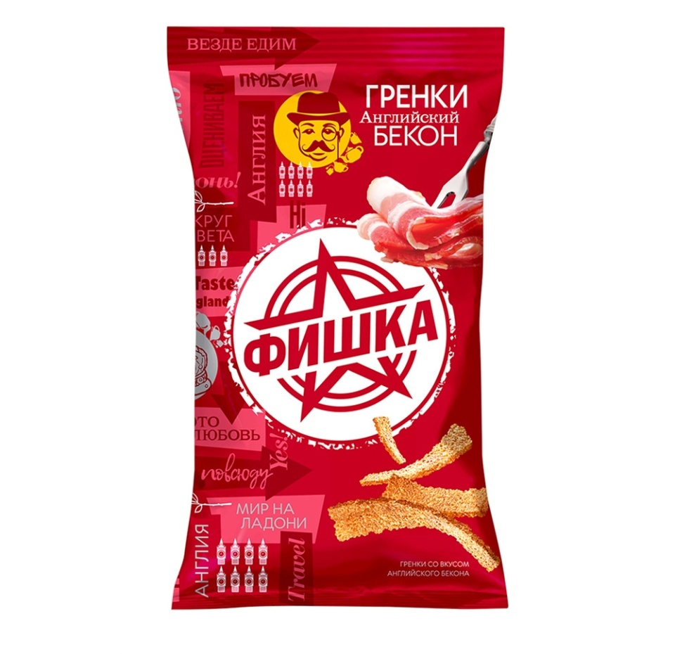 

Гренки Фишка со вкусом английского бекона