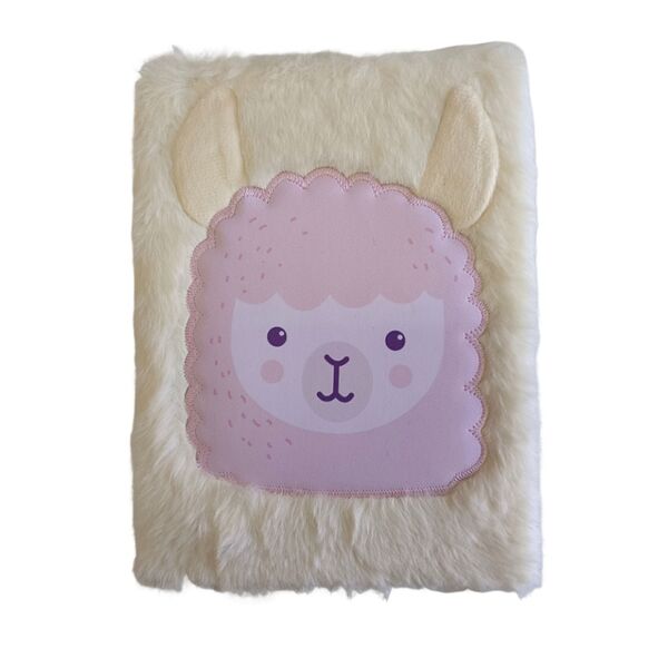 Блокнот «Лама» пушистый, Lisa Doll, 80 листов