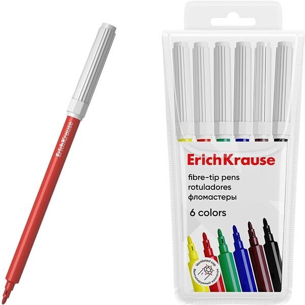 Набор фломастеров ErichKrause 6 цветов