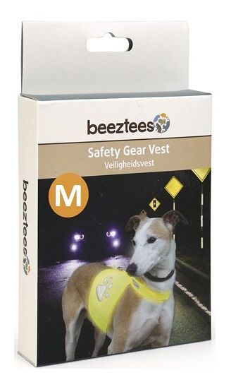 Жилетка для собак Beeztees светоотражающая Желтый, размер M