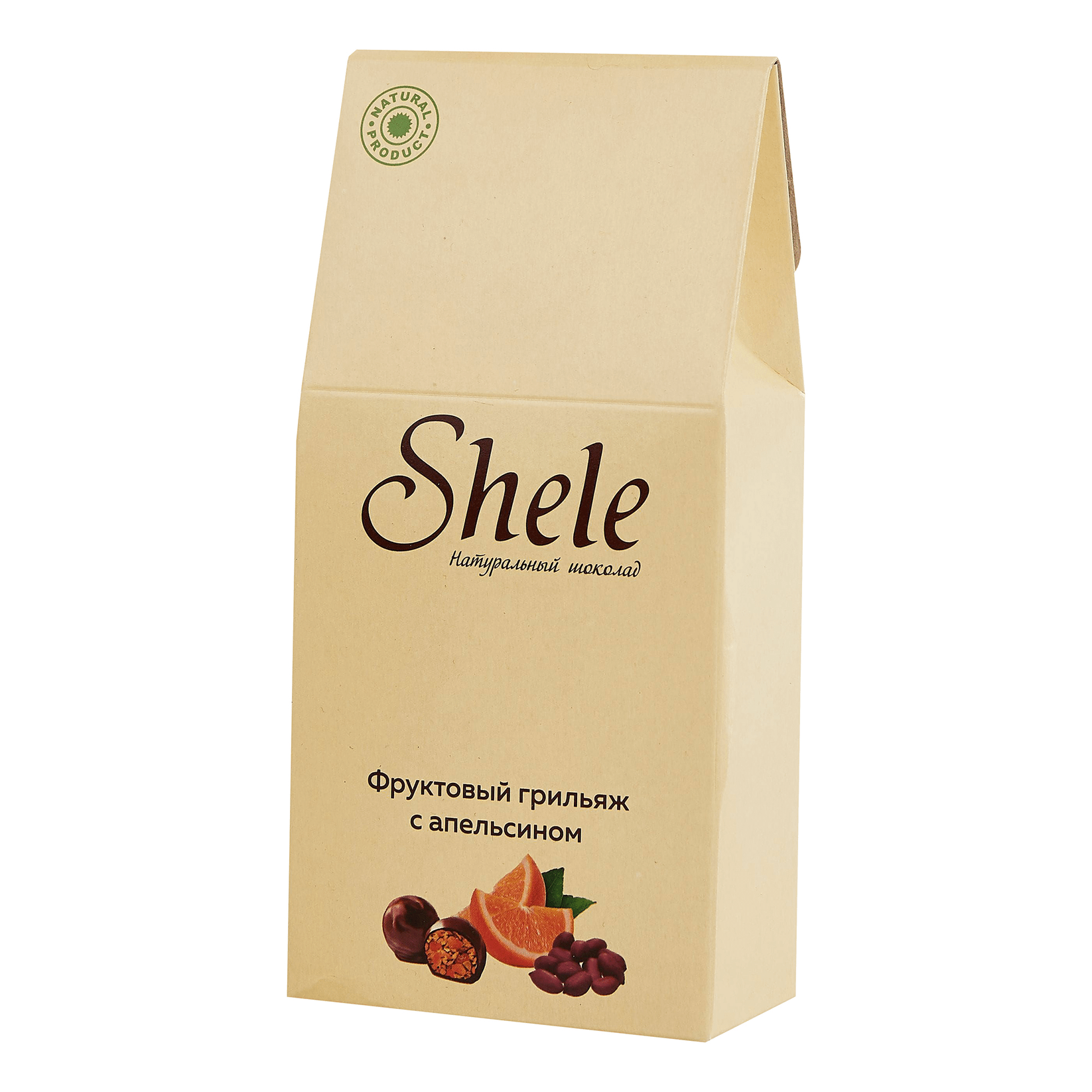 

Конфеты Shele Фруктовый грильяж с апельсином, 120 г