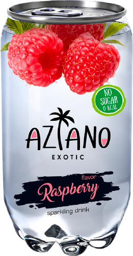 Напиток газированный Aziano малина 350 мл