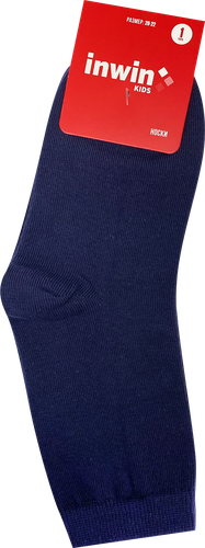

Носки детские INWIN Kids, высокая посадка, синий меланж, Арт. BKSU-01-HBL