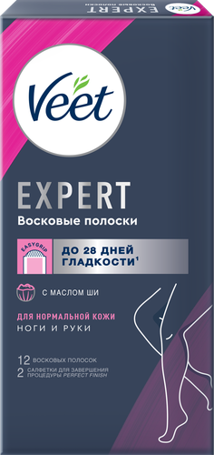 

Полоски восковые Veet Expert для нормальной кожи 12 шт.