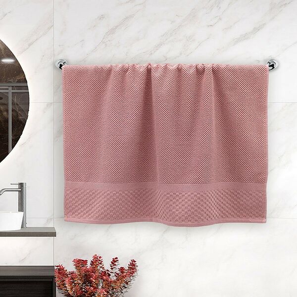 Комплект полотенец махровых Грант, размер: 50х80см - 2шт, гладкокрашенное, розовый, 100%хл., 450г/м2, в подарочной коробке