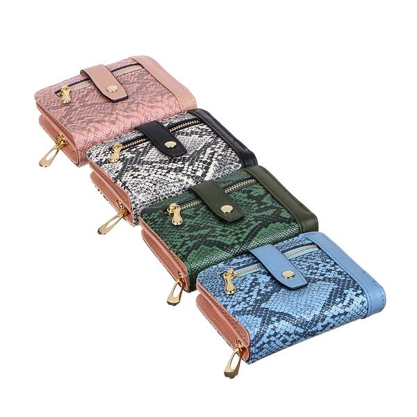 Юl кошелек женский с отд. для карт, пу, сплав, 12х10см, 4 цвета, кж22-01