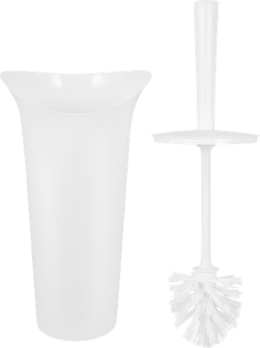 

Набор для чистки туалета Idea Лотос белый металлик