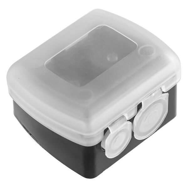 Юниlook точилка для косметических карандашей двойная, пластик, 4х3,5х2см, черный, sb-02a-11