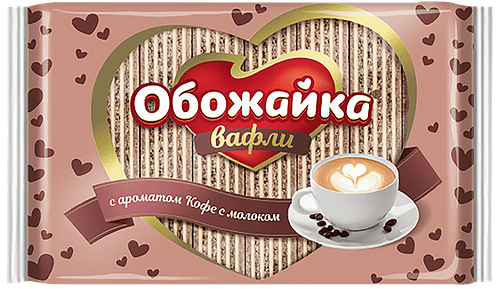 Вафли Обожайка с ароматом кофе с молоком 225 г
