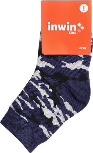 Носки детские INWIN р. 14–22, высокая посадка, милитари, Арт. FKSB-01-MIL