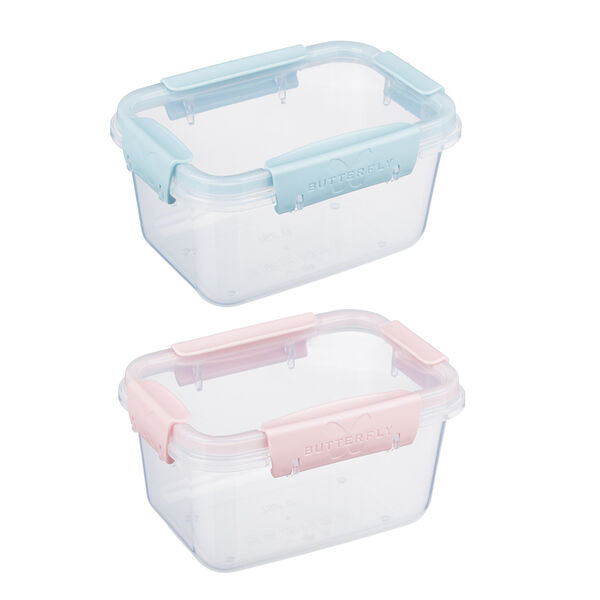 Контейнер для продуктов герметичный butterfly прямоугольный 0,75л 156х112х84мм, 1 шт., 2 цвета в ассортименте