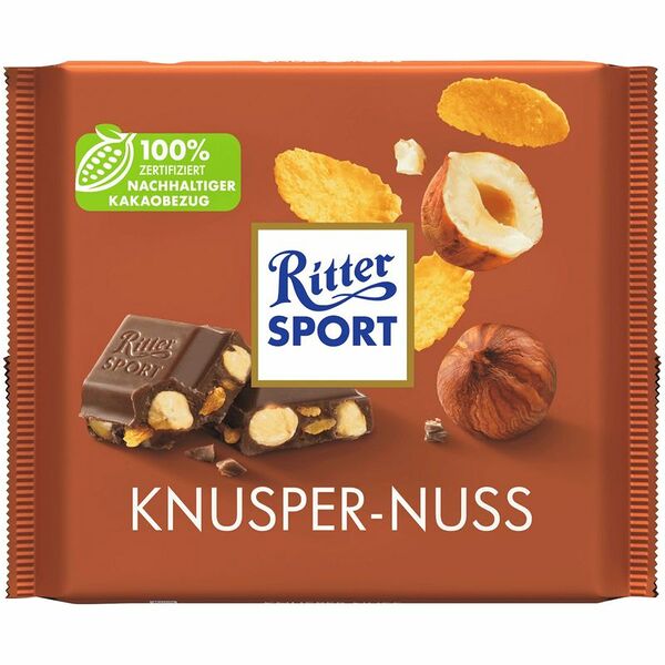 Шоколад RITTER SPORT Цельный орех и хлопья 250 г