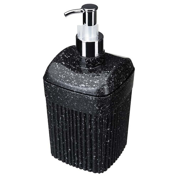 Диспенсер для жидкого мыла Velvet 90*90*187мм, 0,65л, черный гранит