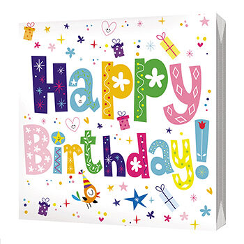 Салфетки бумажные трёхслойные «Happy Birthday», размер 33*33 см, BGreen, 20 шт.