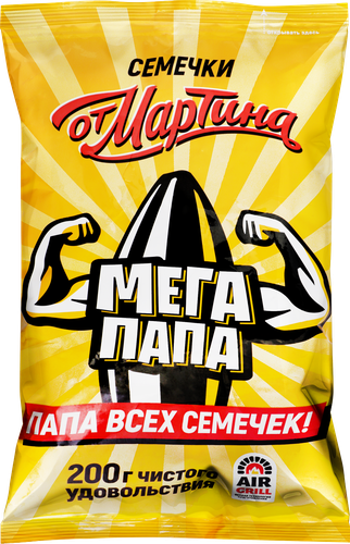 

Семечки От Мартина Мегапапа полосатые обжаренные 200 г
