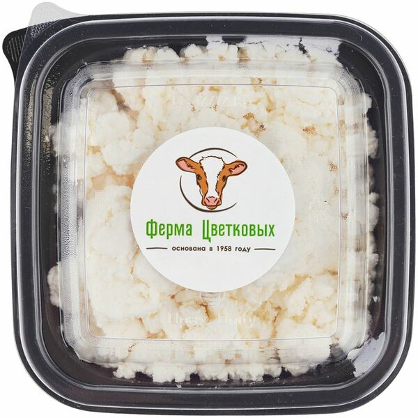 Творог Ферма Цветковых зернёный 18%