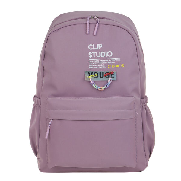 Рюкзак подростковый 44х30х13см, 1отд., 4карм. (1 на спинке), гладкий пэ, сирен.