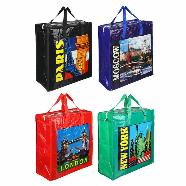 Vetta сумка хозяйственная, 40х45х18 см, 32 литра, 4 дизайна