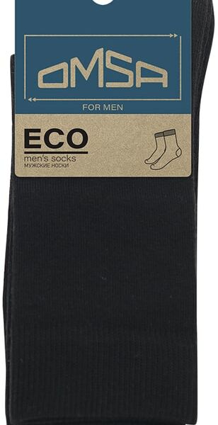 Носки мужские Omsa Eco 403 гладь Nero Черный Размер 39-41