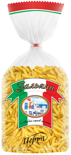 

Макароны ГАЛЬЯНИ Перья рифленые группа А, 450г