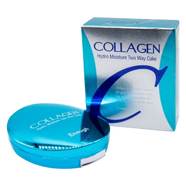 Enough Компактная пудра с коллагеном с запаской 13 Collagen Hydro Moisture Two Way Cake SPF25/PA++