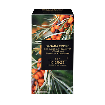 

Чай черный KIOKO Sasara Evoke с розмарином и ароматом облепихи 25х2 г, Россия