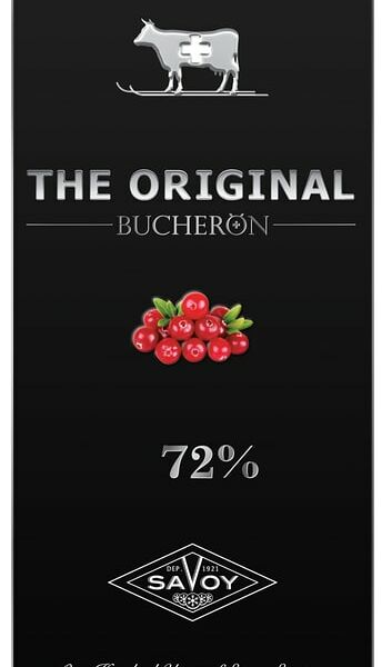 Шоколад Bucheron Горький с кусочками клюквы 90г