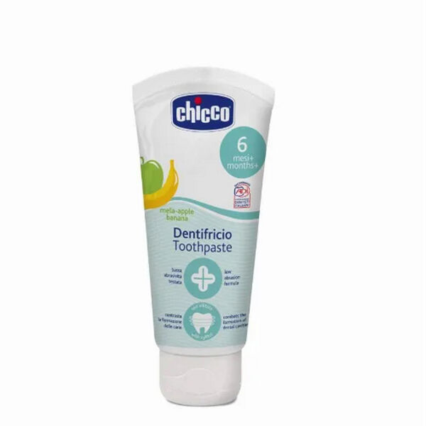 Зубная паста Chicco со вкусом яблока и банана 6м+ 50мл