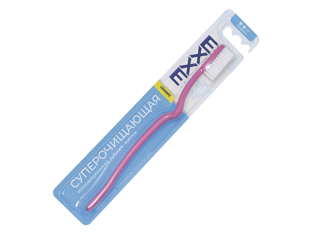 

Зубная щетка Exxe classic Суперочищающая средняя цвет в ассортименте