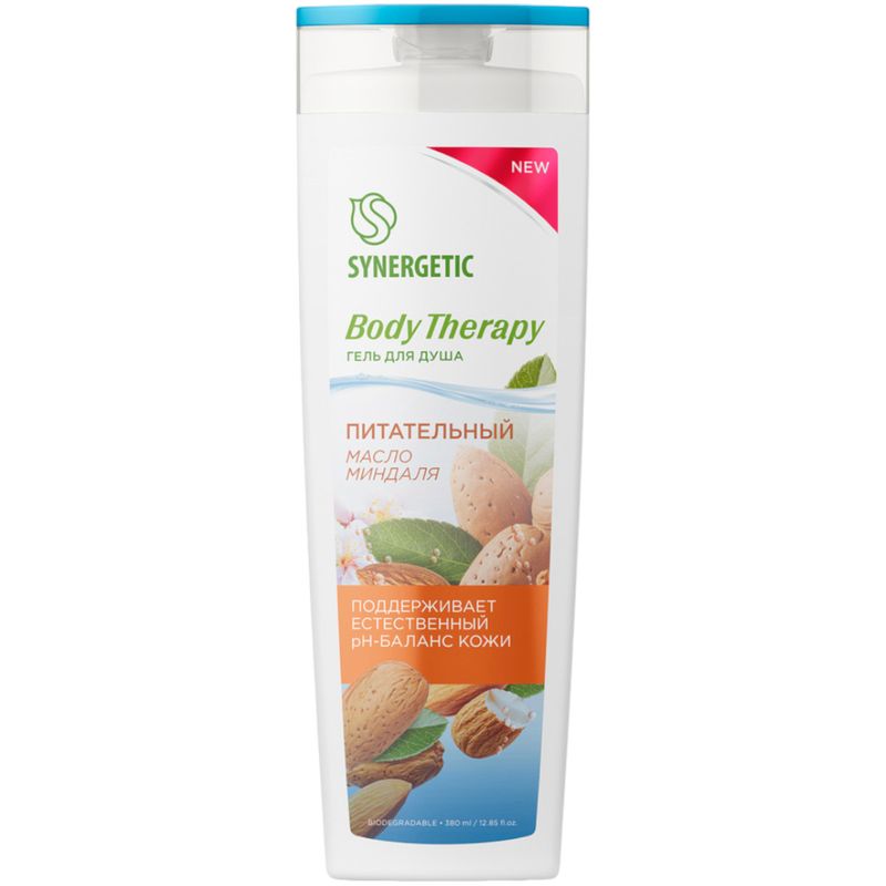 

Гель для душа Synergetic Body Therapy Питательный Масло миндаля 380 мл