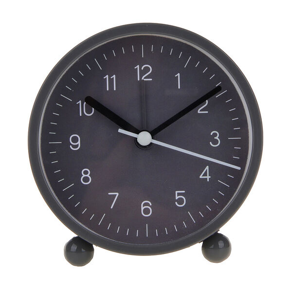 Ladecor chrono будильник, 9,4x9,8x4 см, пластик, 1xaa, цвет серый