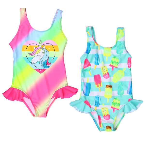 Galante купальник для девочек сплошной, р-ры 3-4г/5-6л/7-8л, 2 дизайна в ассортименте