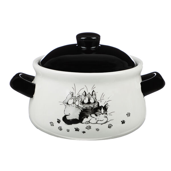 Millimi озорные коты горшочек для запекания, 500 мл, 17x13x10см, керамика