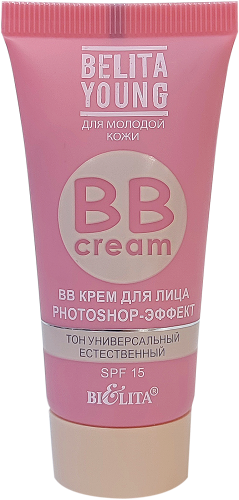 Крем для лица Bielita Belita Young Photoshop-эффект универсальный тон SPF 15 30 мл