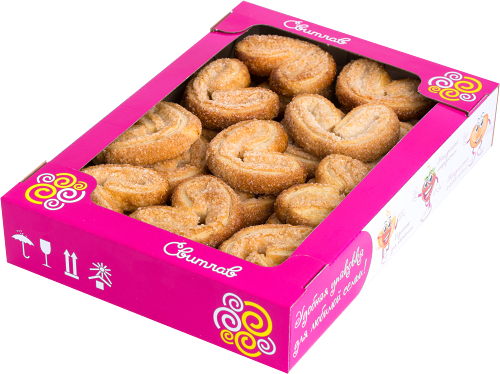 Печенье - бон сезам слоеное с сахаром ТМ Сладофф